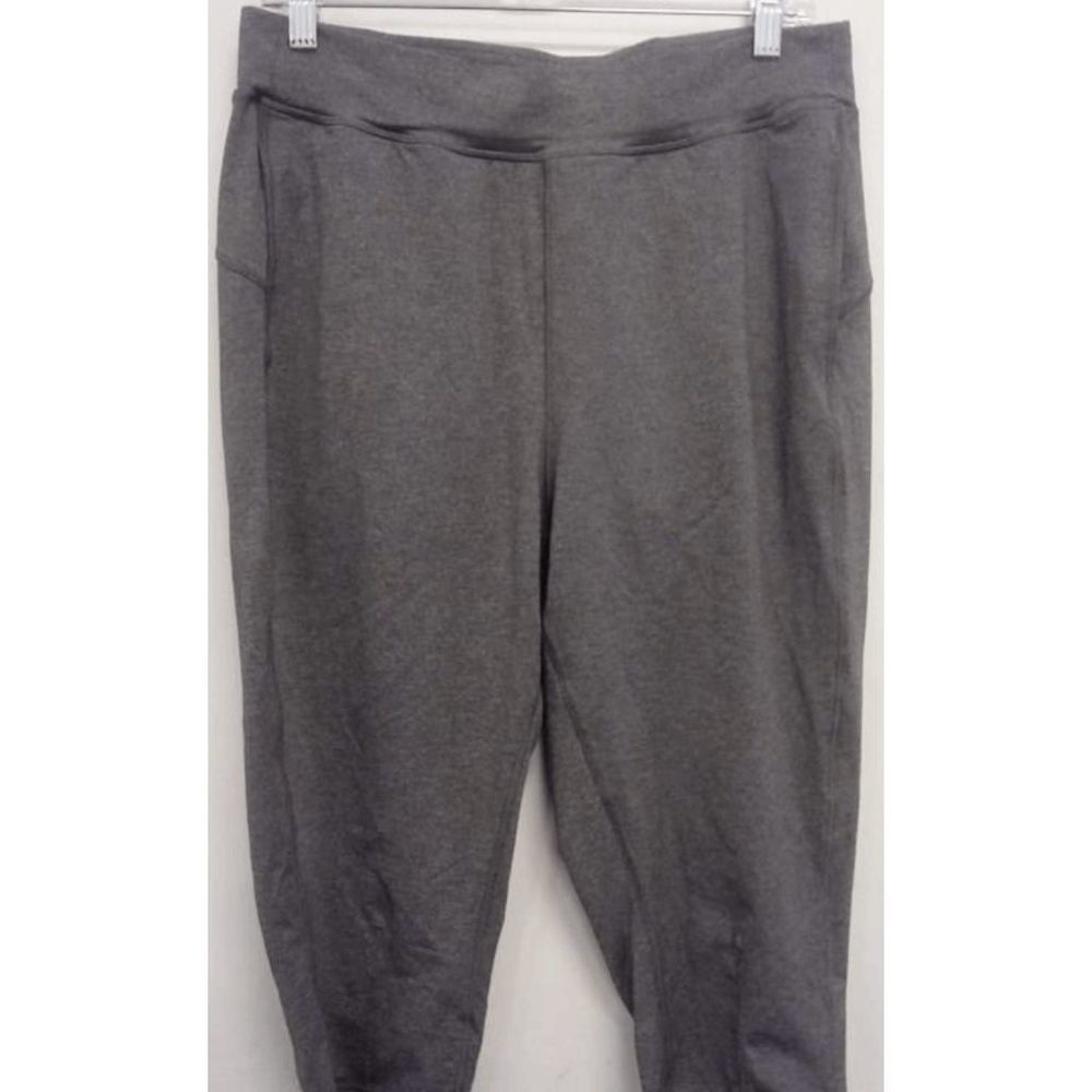 Lululemon Women's Gray Tapered Leg Pull On Cropped Pants Size 10